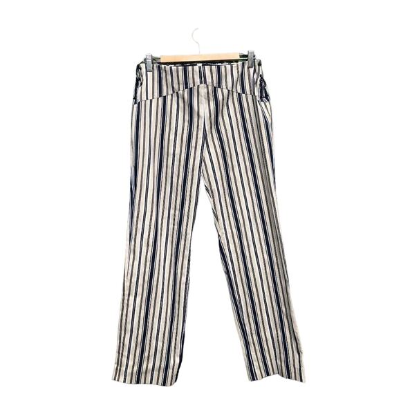 Kenar Stripe Straight Leg Pant Lace Up Side 10 - Picture 1 of 6